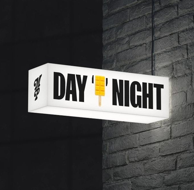 LED Blade Sign – Custom Business Logo 3D Light Box Wall Mounted Outdoor Sign