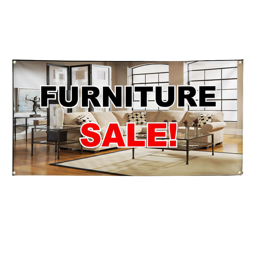 Vinyl Banner Multiple Sizes Furniture Deal Advertisement Retail Outdoor