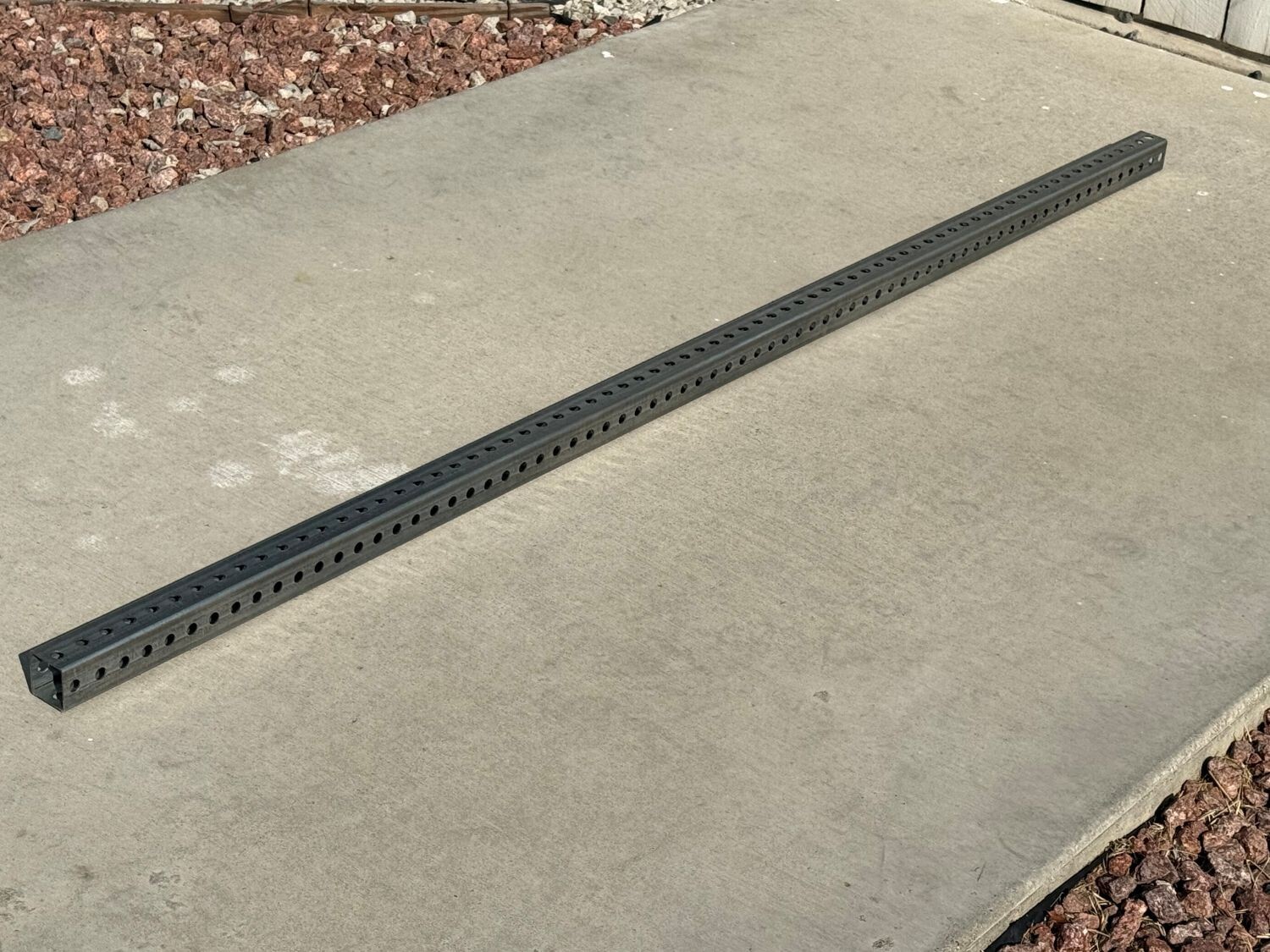 Sandbaggy 6 ft Galvanized Square Sign Post – 1-3/4&Prime; Wide – 7/16” Hole Diameter