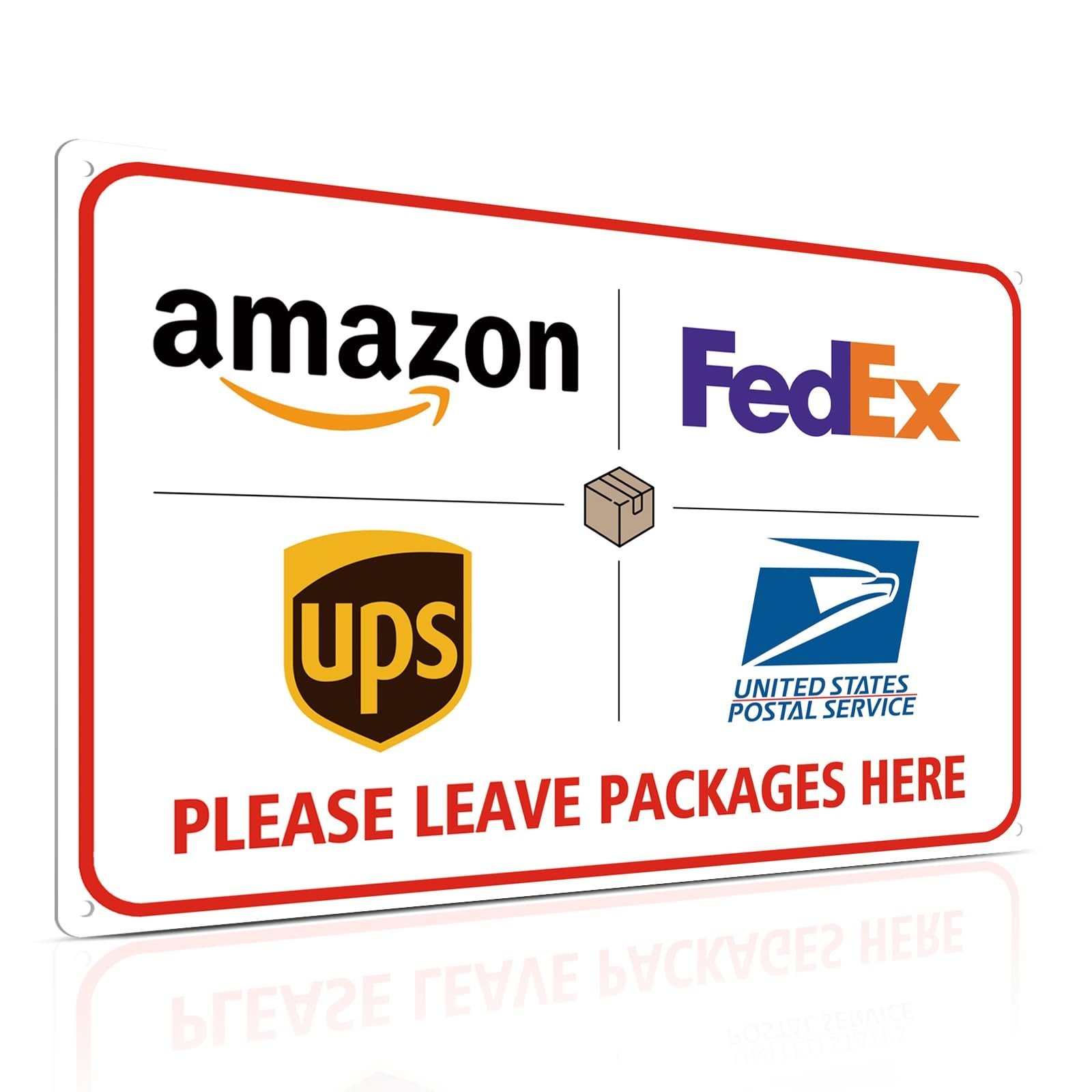 8×12&Prime; Package Delivery Sign – Rust-Free Aluminum for Porch, Front Door & Outdoor