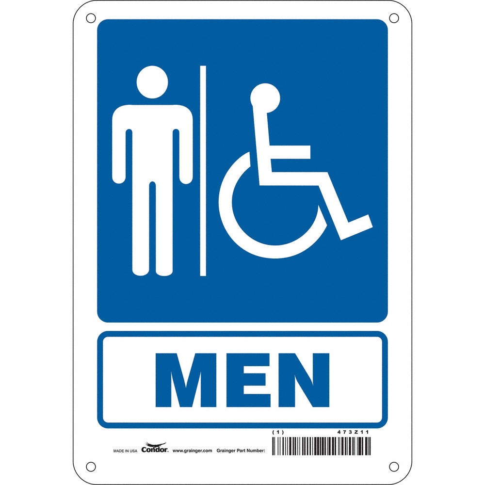 CONDOR 473Z11 Safety Sign,10 in x 7 in,Aluminum 473Z11