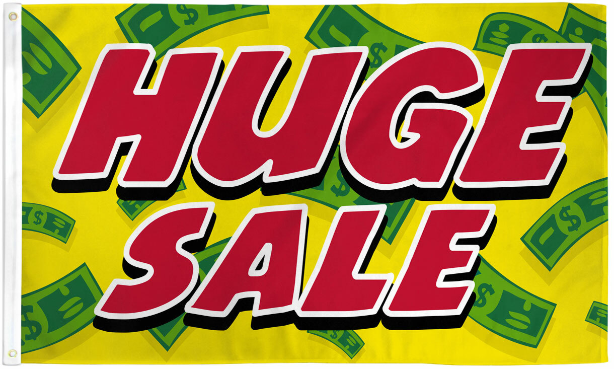 Huge Sale Flag 3x5ft Sale Banner Sign Sale Flag Bandera Venta