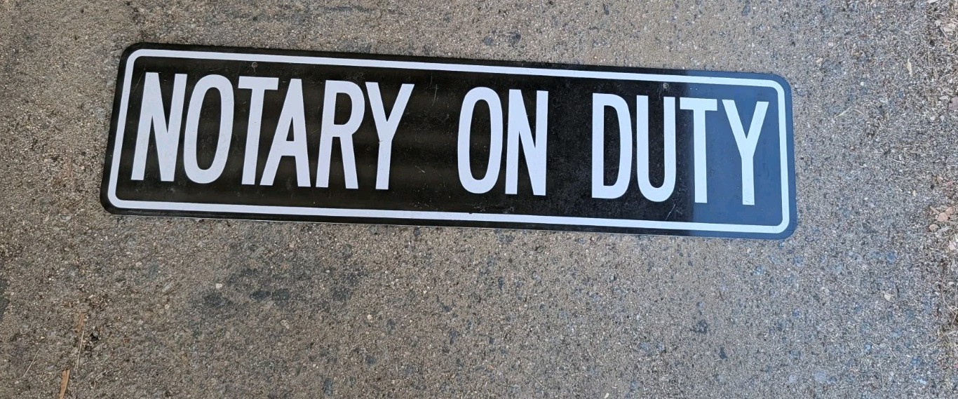 Notary Public Sign