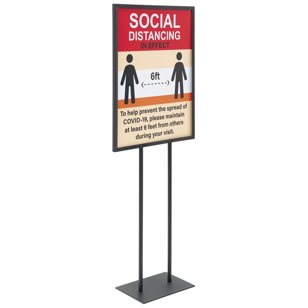 HUBERT® Social Distancing Sign – 22&Prime;W x 28&Prime;H