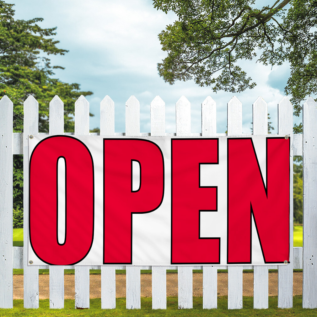 Vinyl Banner Multiple Sizes Open Outdoor Advertising Printing B Business Outdoor