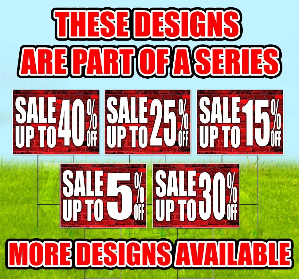 SALE UP TO 15% OFF 18×24 Yard Sign WITH STAKE Corrugated Bandit USA DISCOUNT