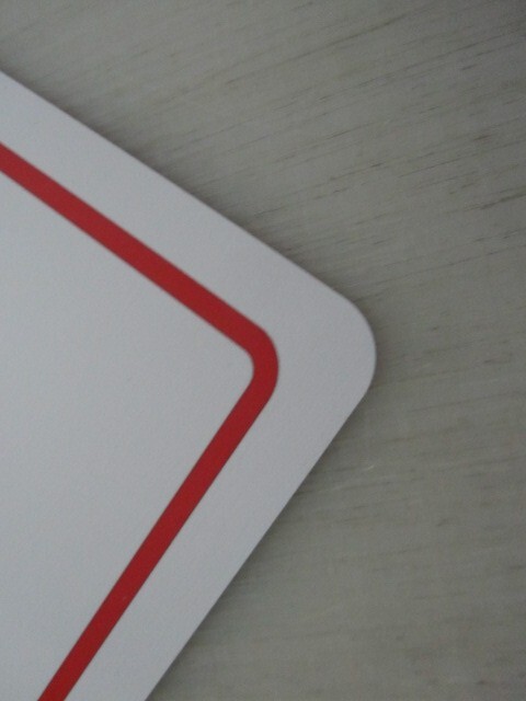 18&Prime;x12&Prime; White with Red Outline Aluminum Metal Sign Blank