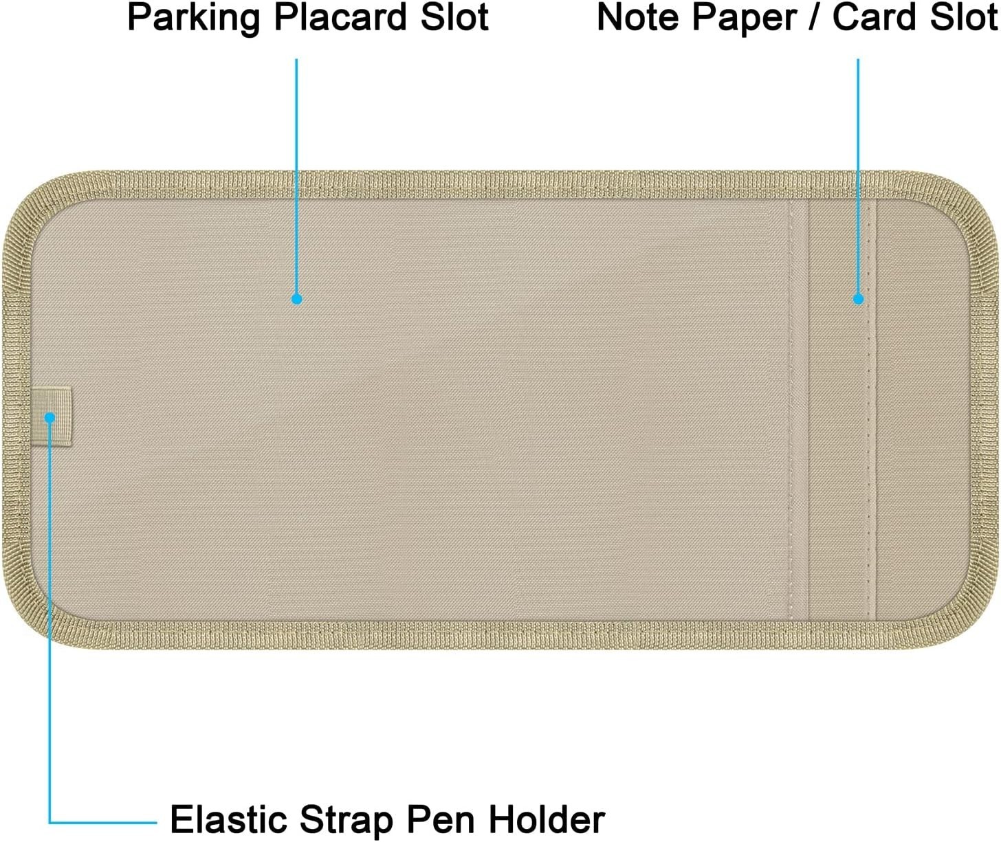 Handicap Placard Holder for Auto, Disabled Parking Permit Sign Protector for …