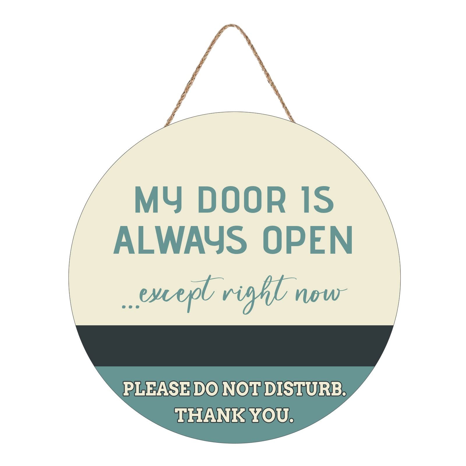 Do Not Disturb Door Hanger Sign Wood Meeting Office Room 12×12 Inch Welcome