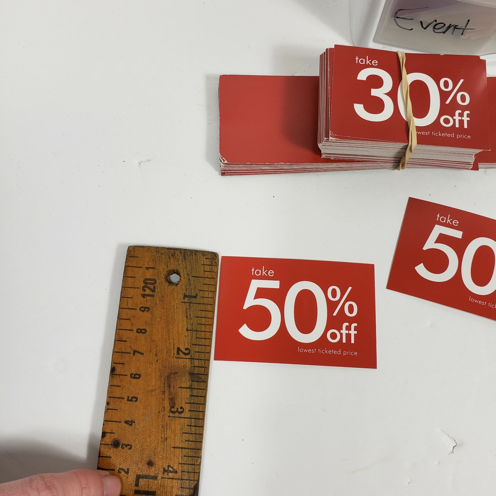 Retail Business Store Craft Fair Big Mixed Lot In Case 40% – 50% – 60% Off Sign