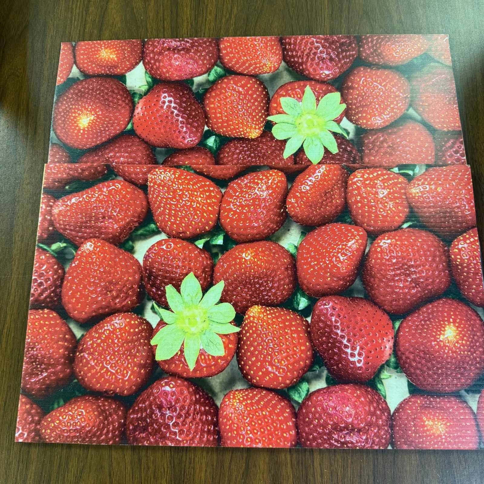 Strawberries Sign – Corrugated Plastic Material- 2 pieces @ 12&Prime;x19&Prime;