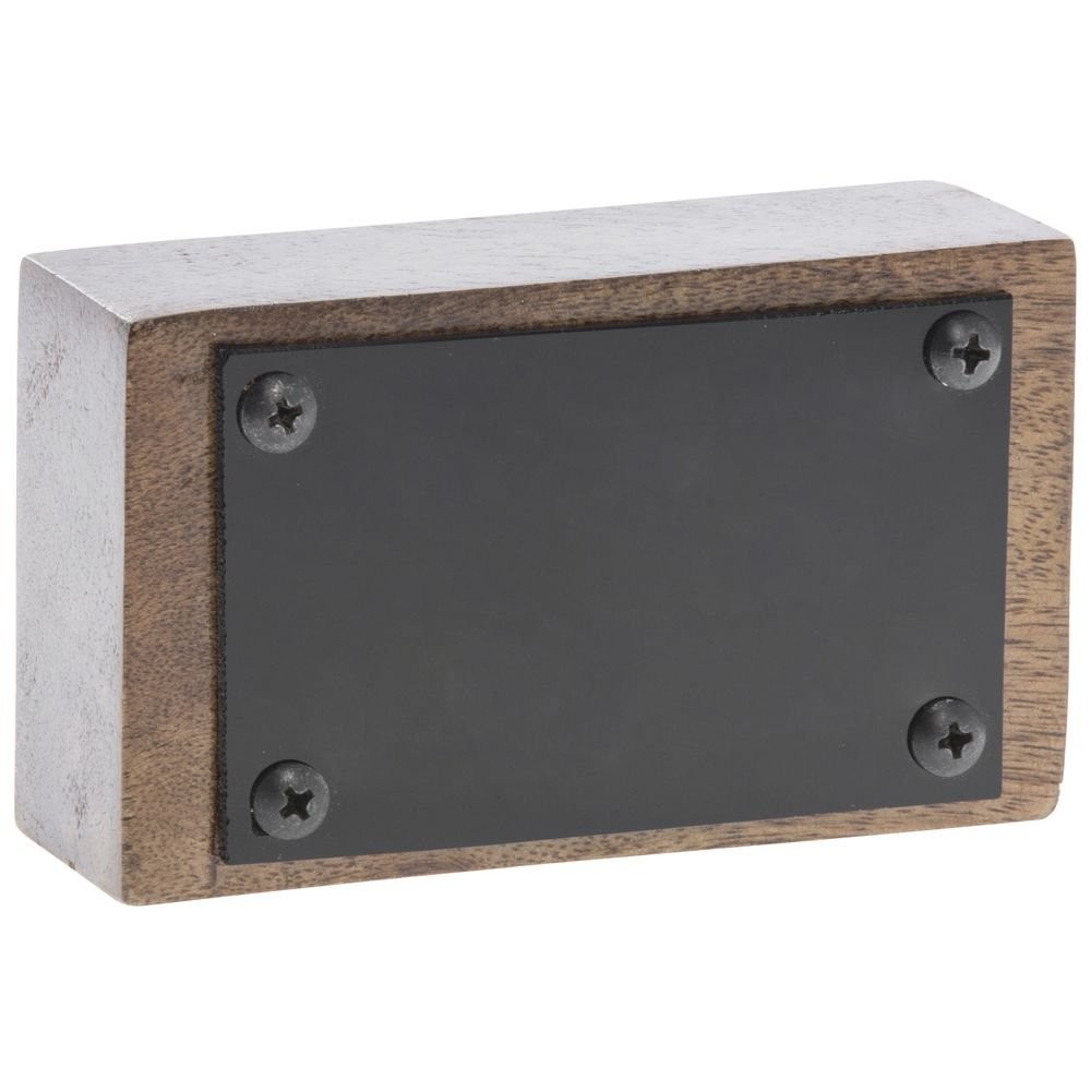 HUBERT® Wooden Write On Block Sign – 5&Prime;L x 1 3/4&Prime;W x 3&Prime;H