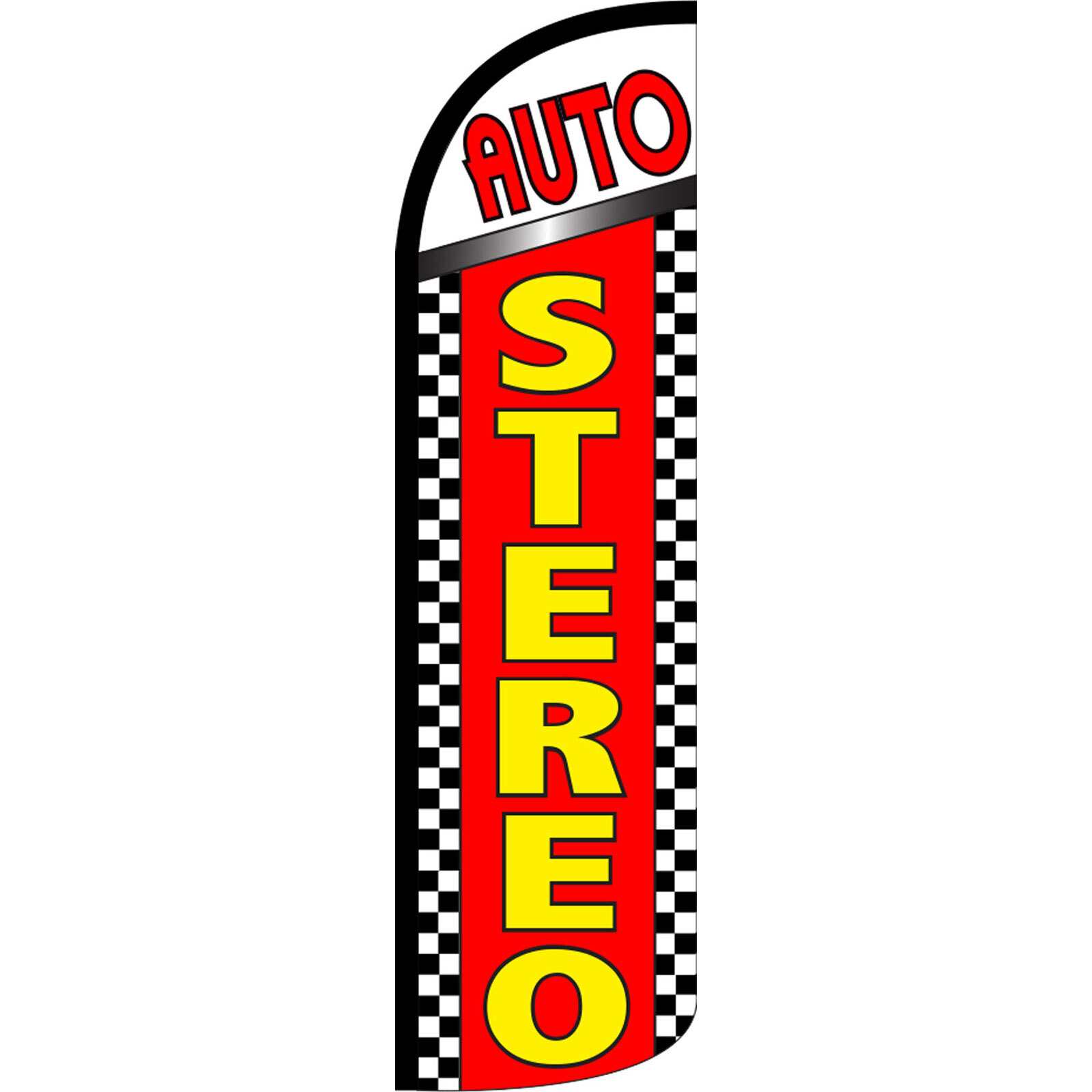 Auto Stereo 3 ft X 11 1/2 ft Windless Swooper Flag