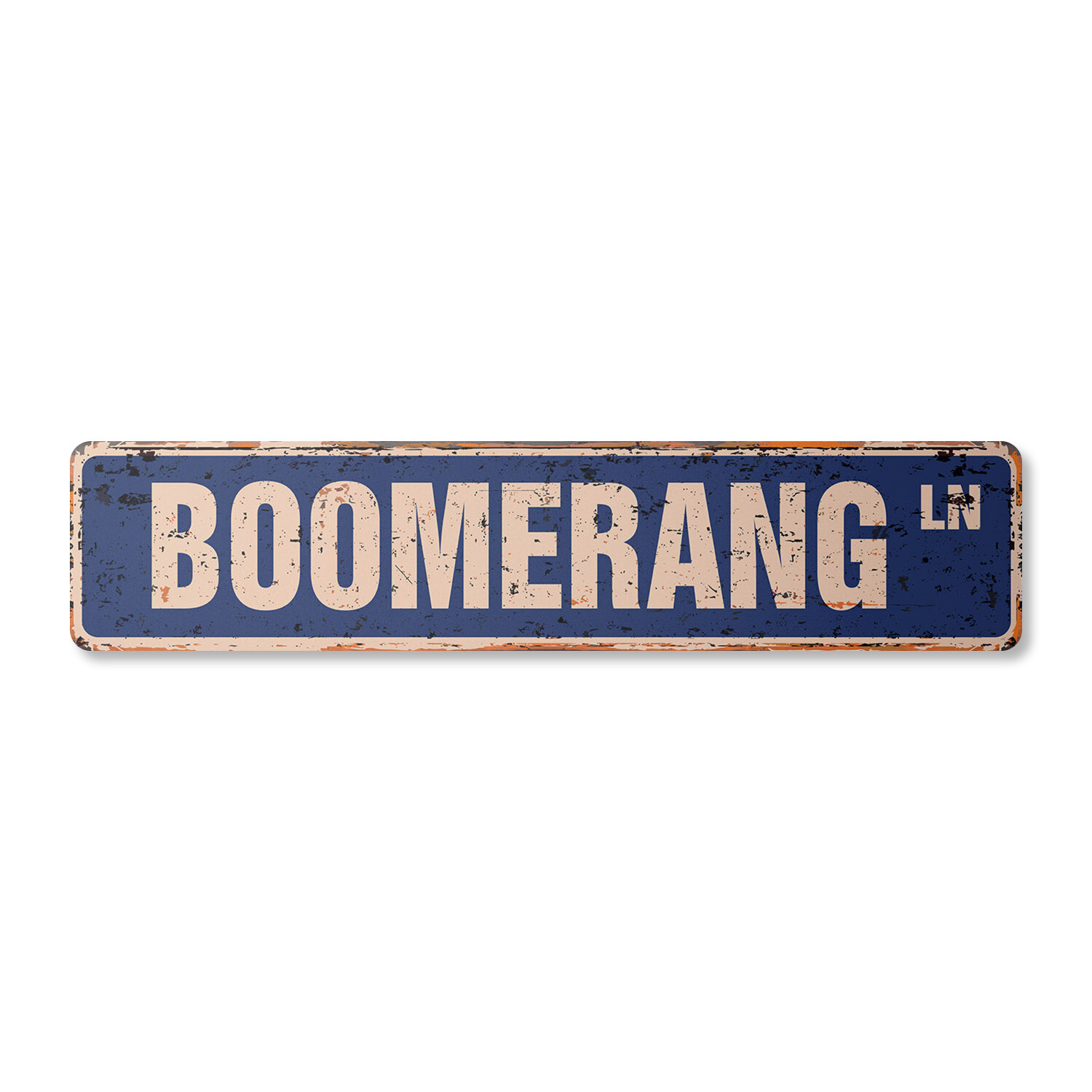 BOOMERANG Vintage Street Sign australia sport wooden tool hunting Indoor Outdoor