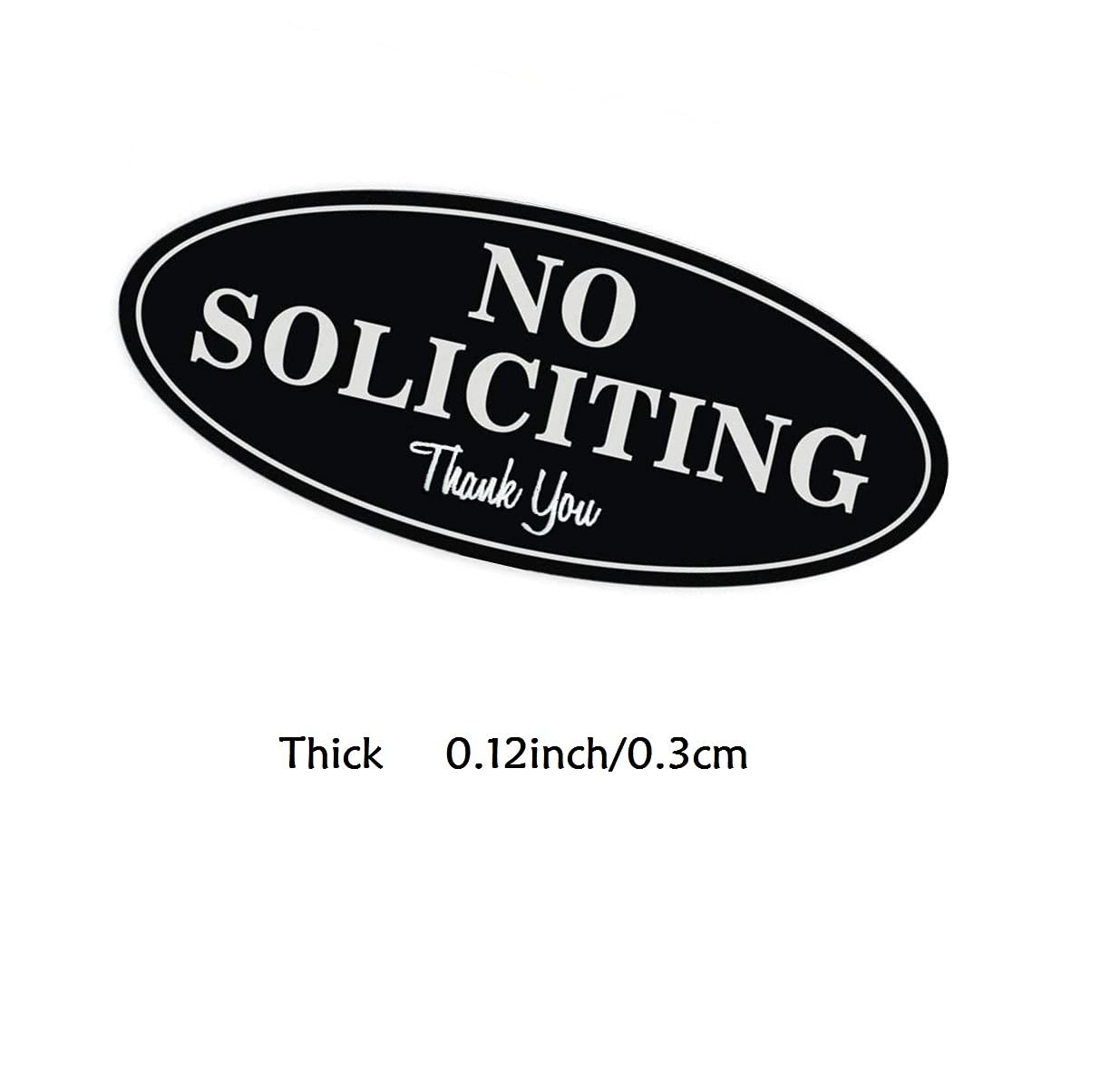 No-Soliciting Sign for House Signs for Home – Premium No Soliciting Thank You…