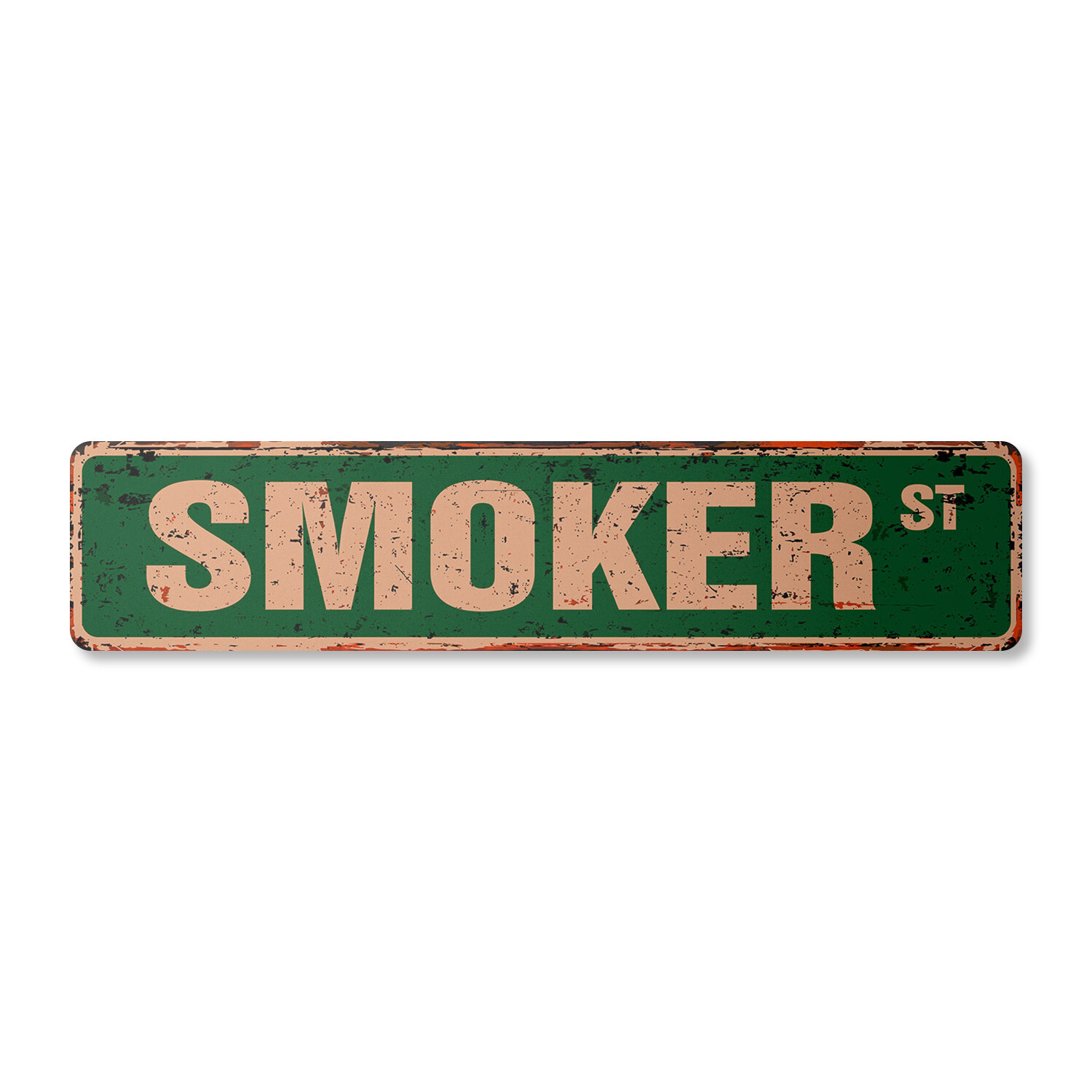 SMOKER Vintage Street Sign Metal Plastic cooker bbq bar-b-que grill grilling