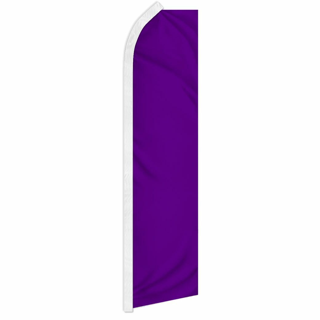 « PURPLE » advertising super flag swooper banner business sign solid color morado