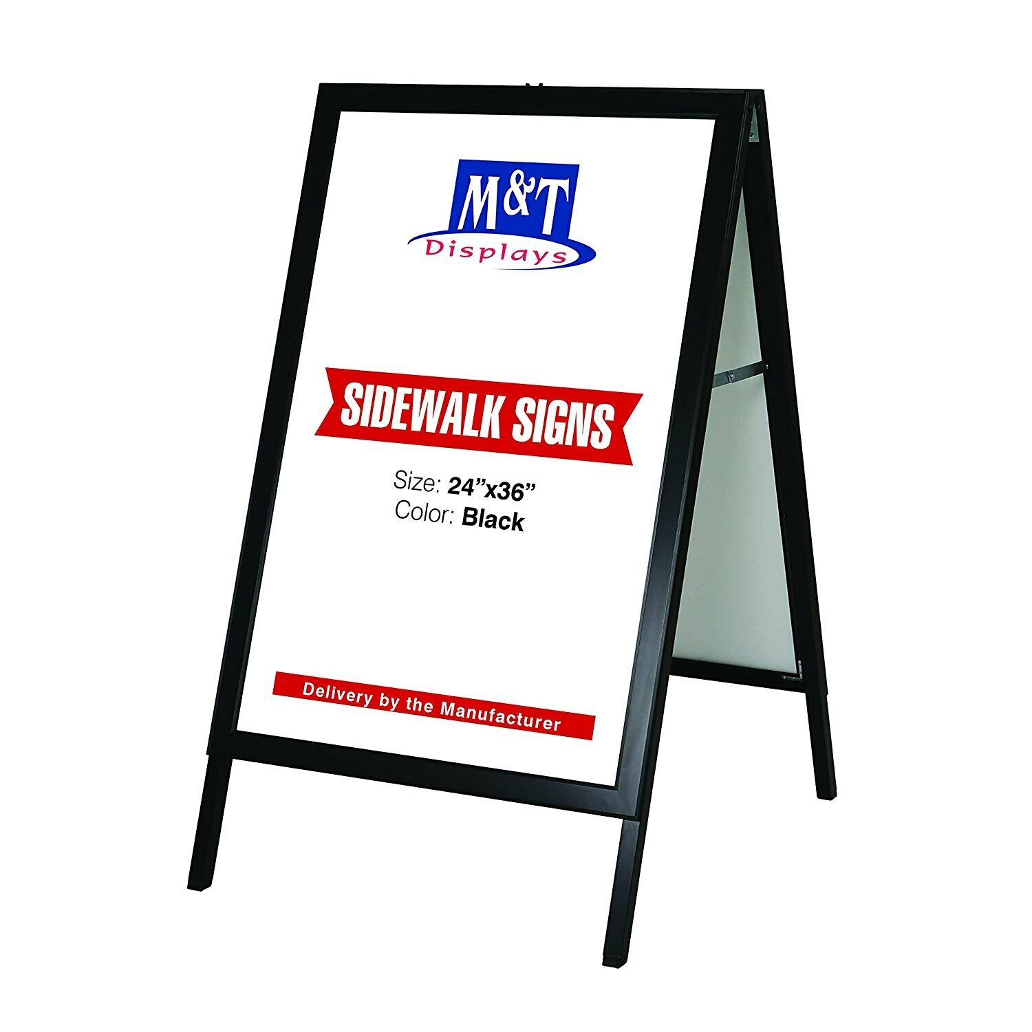 M&T Displays 24×36 Slide-in A Frame Double Sided Poster Display Advertising Menu