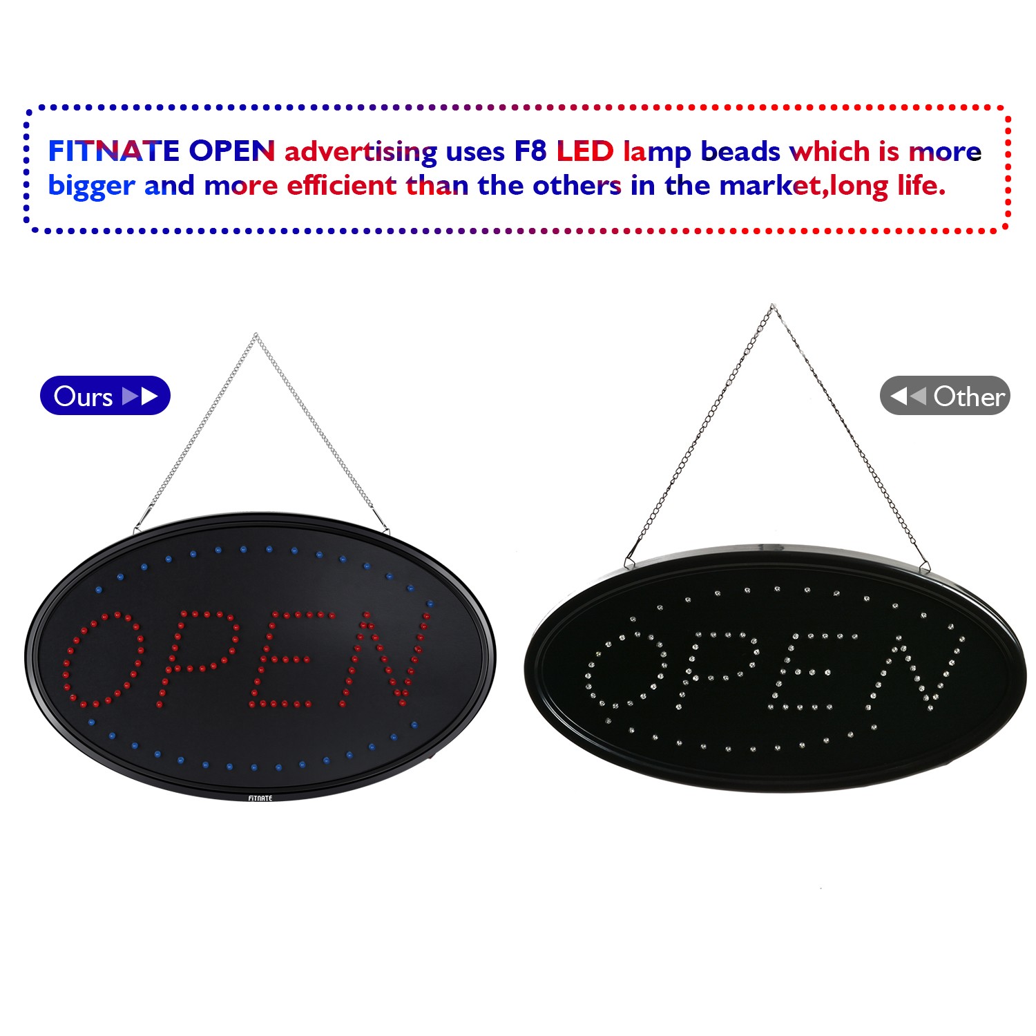Large 23×14 inch Neon LED Open Light Flash Business Bar Ad Sign Board Store XL