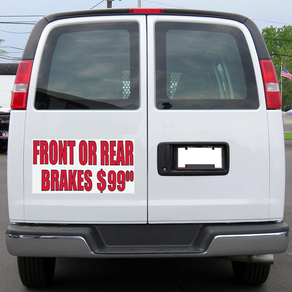 Car Magnet Set of 2 Front Or Rear Brakes $99 #2 Car Advertising Industrial Sign