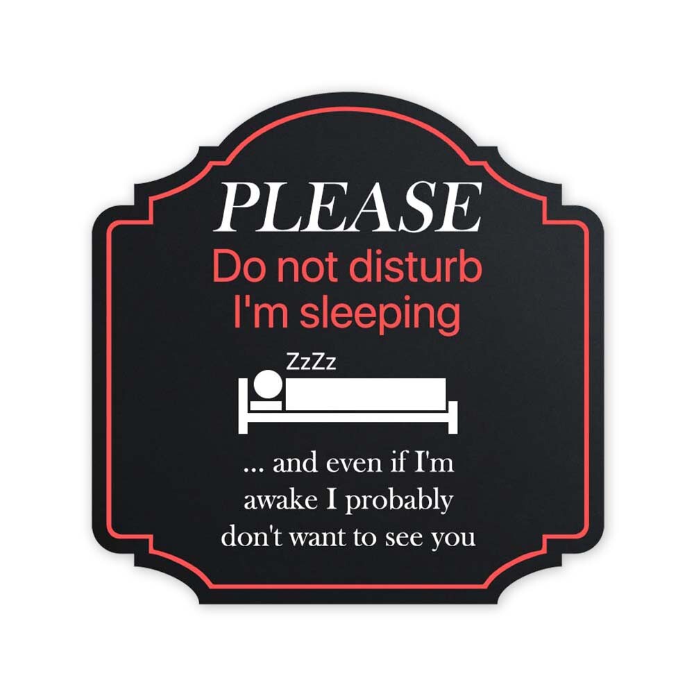Heritage Plus Please Do Not Disturb I&rsquo;m Sleeping Wall or Door Sign