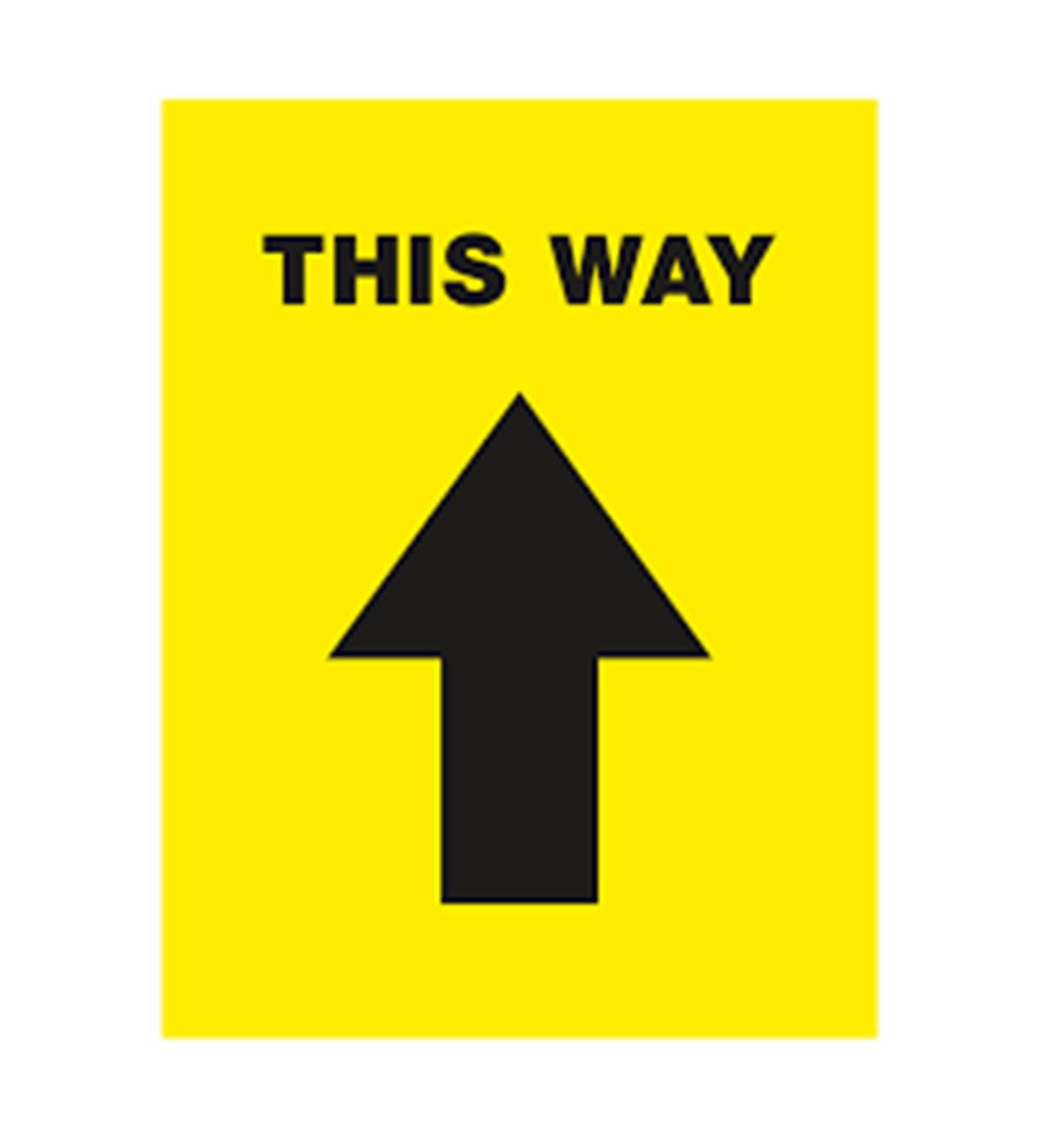 Avery 5pk This Way Directional Aisle Arrow Traffic Flow Floor Sticker Decal Sign