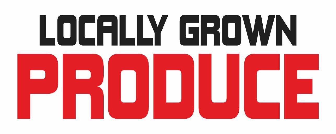 LOCALLY GROWN PRODUCE Advertising Banner Vinyl Sign farm meat honey milk fruits