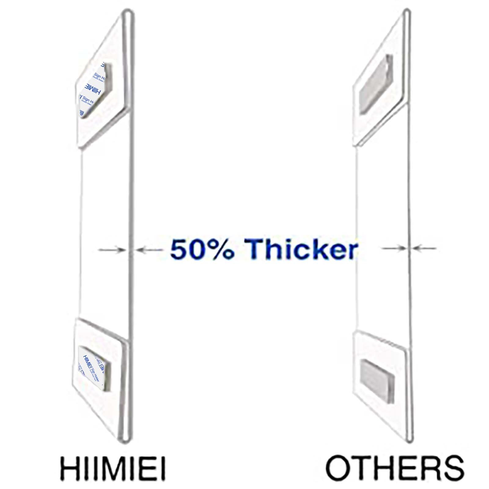HIIMIEI Acrylic Sign Holder 8.5 x 11 Wall Mounted with Double 8.5×11 », clear