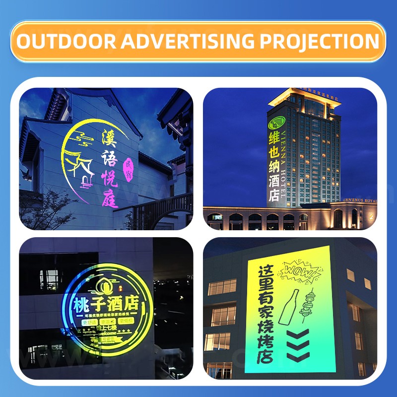 50W Automatic Color Changing Professional Gobo Projector Store Logo Projection