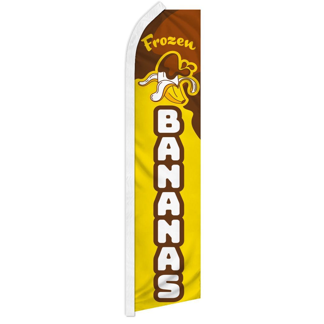 10 x « FROZEN BANANAS » advertising super flag swooper banner business sign treat