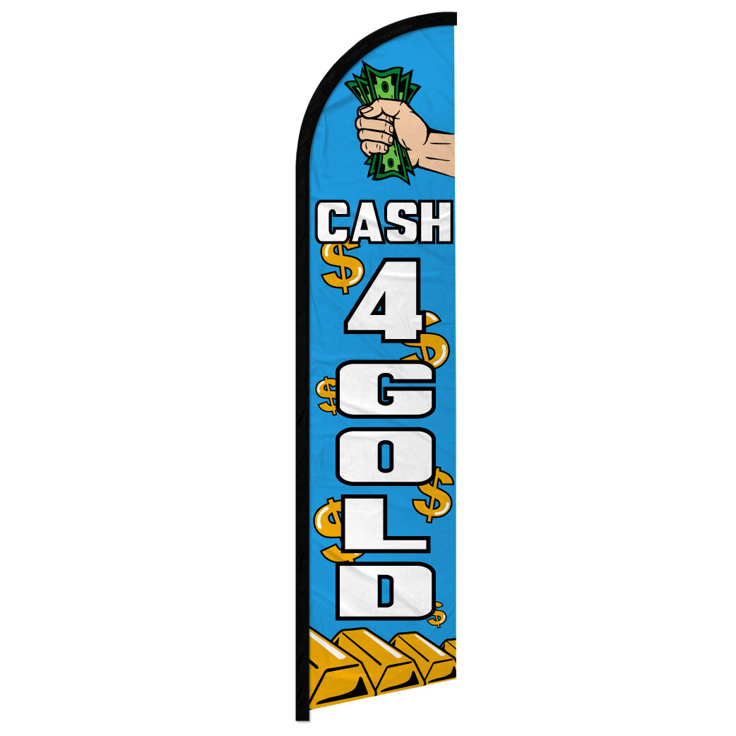 Cash for Gold Full Curve Windless Swooper Flag Jewelry