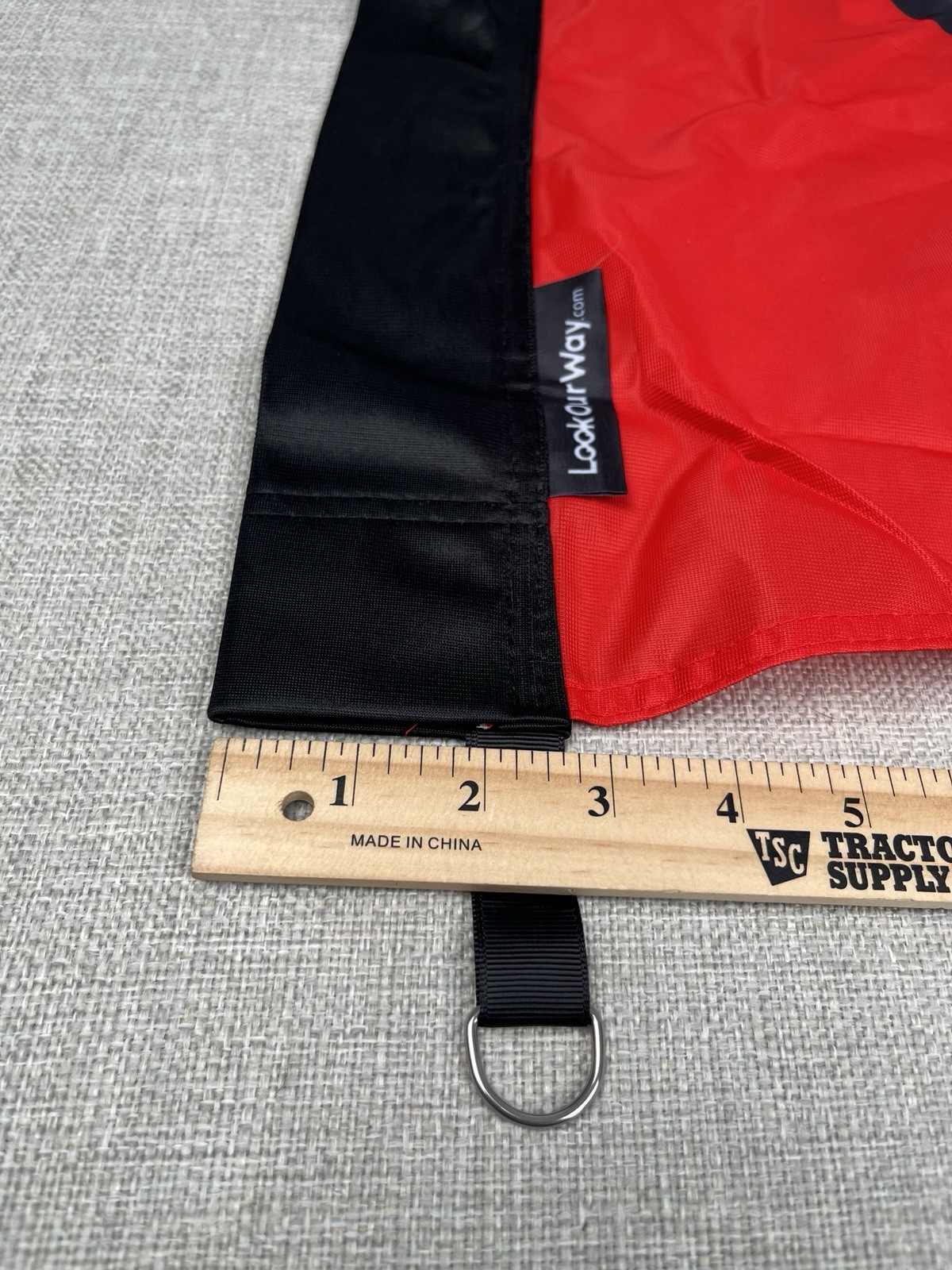 12ft Feather Flag Red Yellow Black Banner Open 24 Hours – Flag Only No Pole