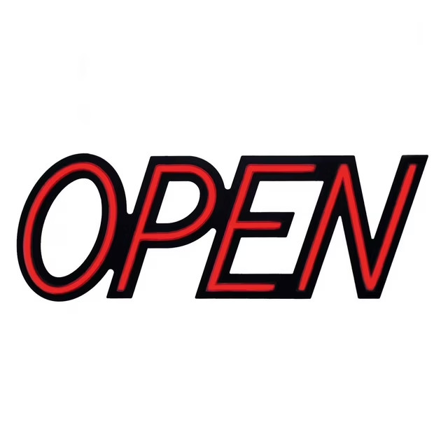 Optiva Ultra Bright LED Open Sign with Remote Control 19.5&Prime;