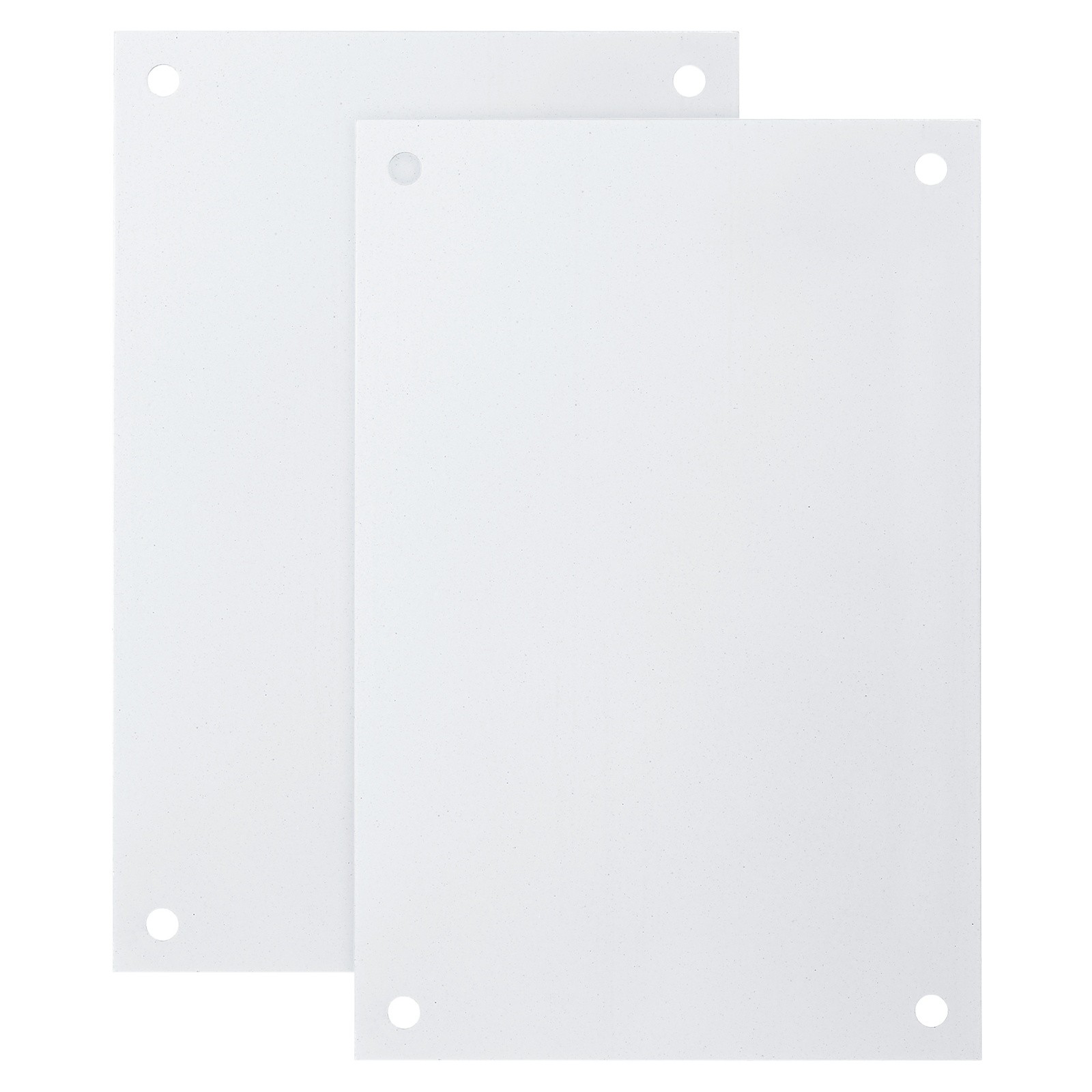 2 Pcs White Blank Metal Sign, 11.8×7.9&Prime; Blank Sublimation Signs(0.04&Prime; Thickness)