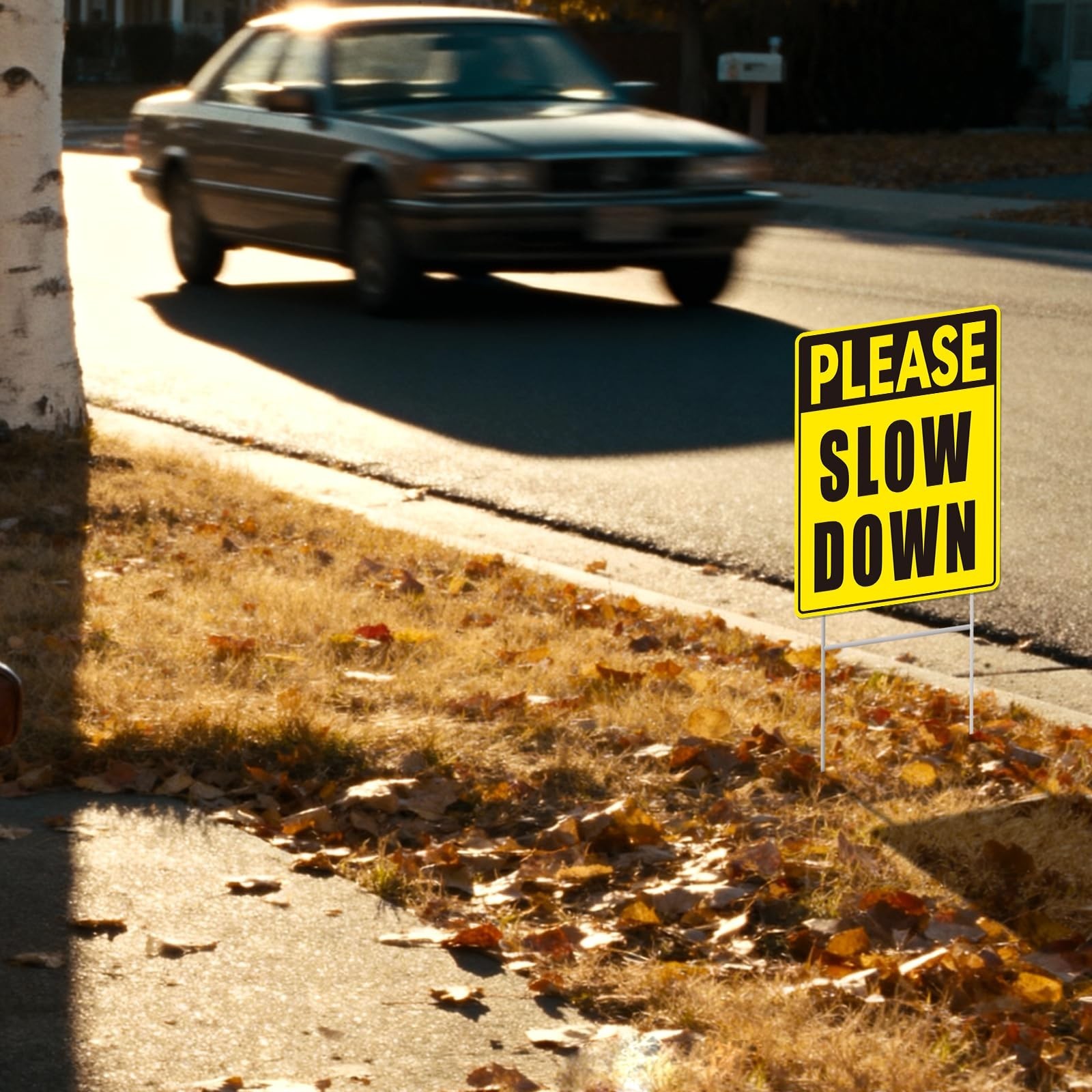 Please Slow Down Signs with Stake, Kids Safety Sign, Please Slow Down Sign fo…