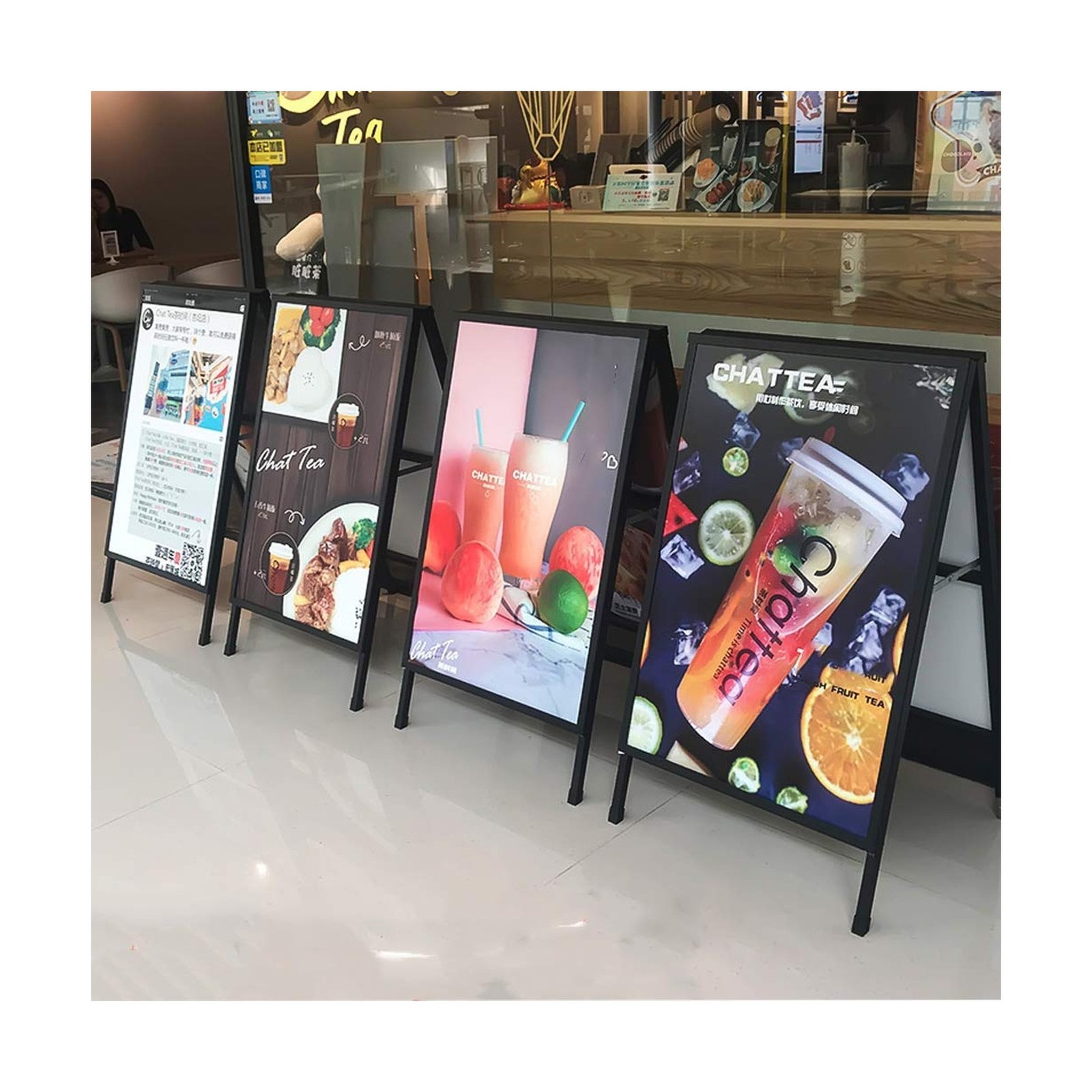 YDisplay A Frame Sign Heavy Duty Sidewalk Sign for Poster Board 24x 36 inches…