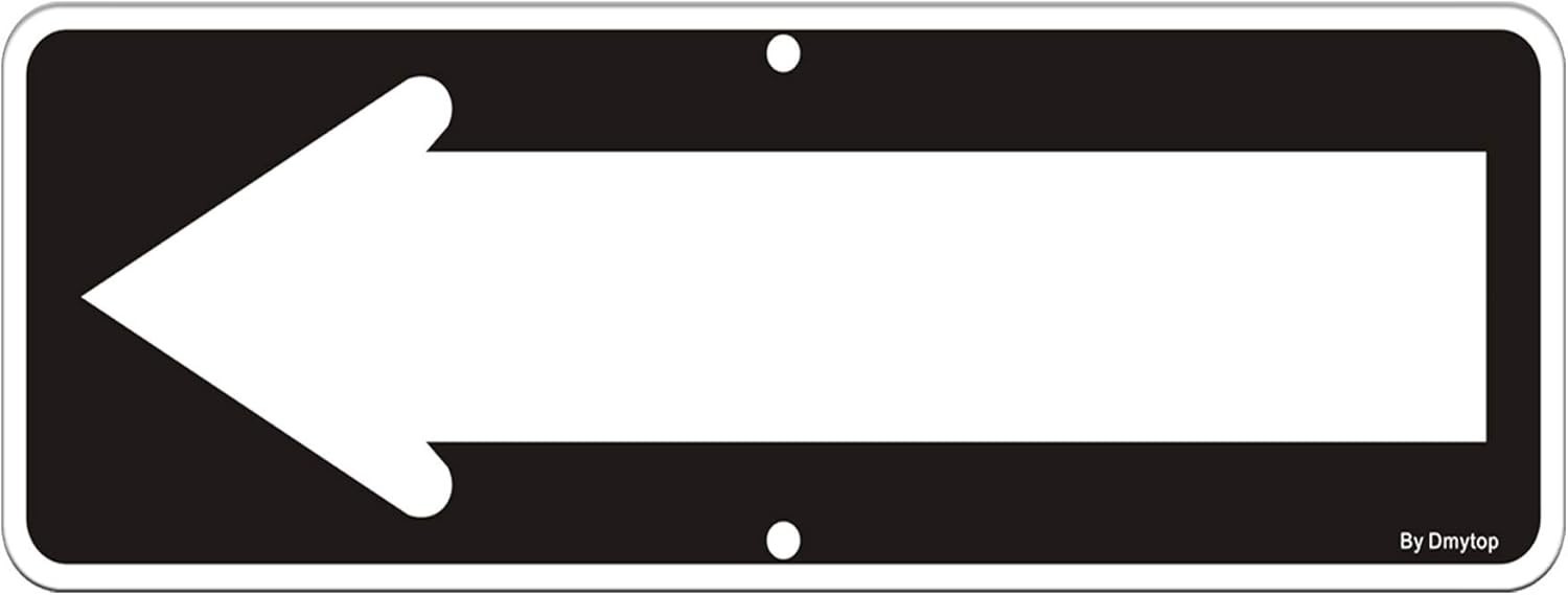 Heavy-Duty Reflective Arrow Directional Sign – 18×6 Inches for Easy Installation