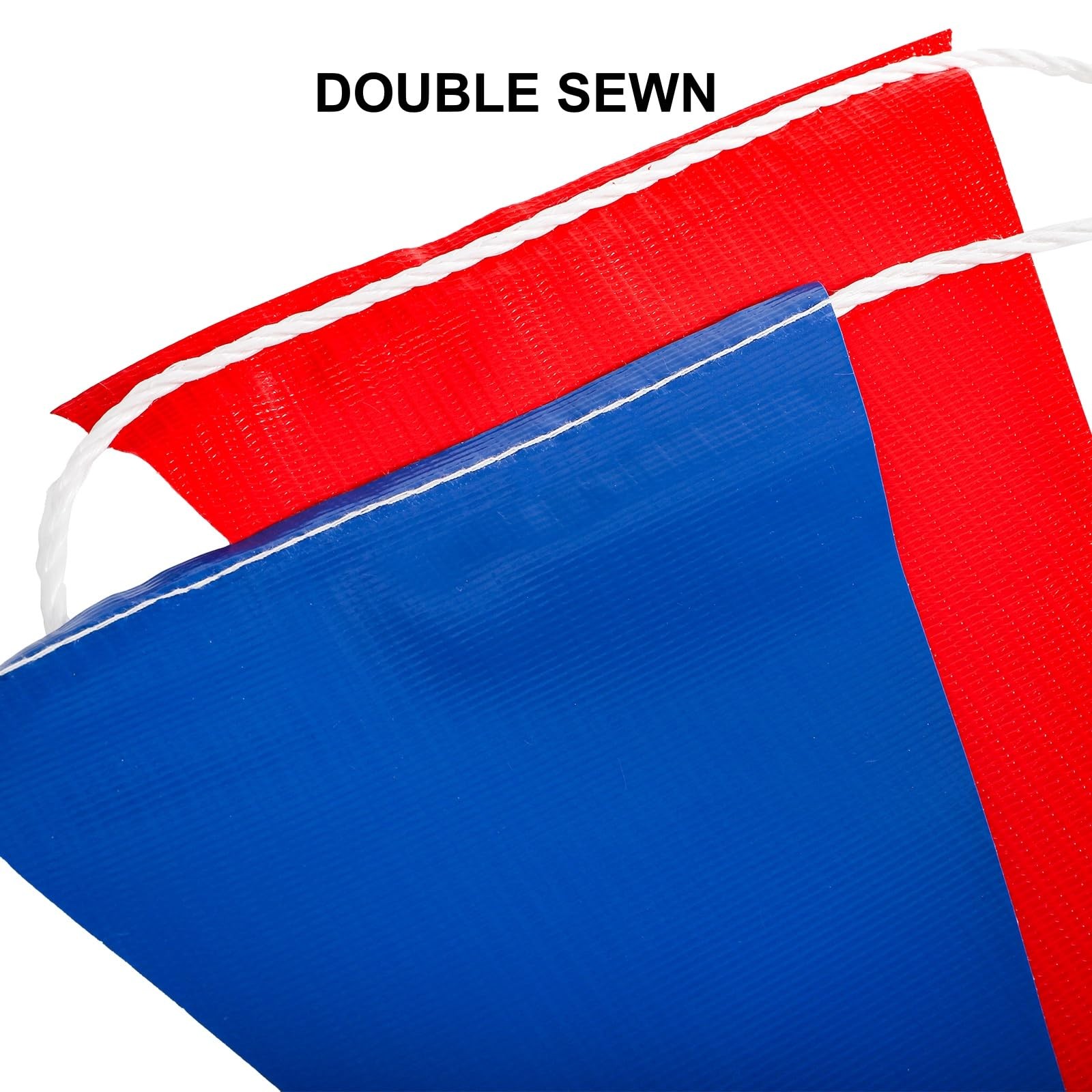 200ft Multicolor Pennant Banner Flags, Safety Warning Flags on String, 7&Prime;x10&Prime;…