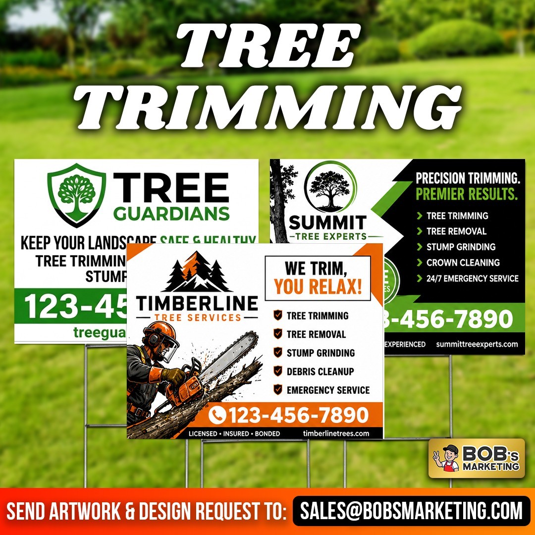 20 Pack Custom Yard Signs 24×18 Full Color Wholesale Printing + Metal H Stakes