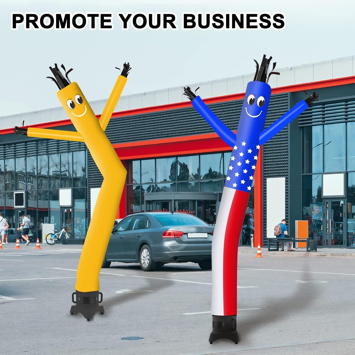 10ft US Flag Inflatable Tube Dancer Waving Man Puppet