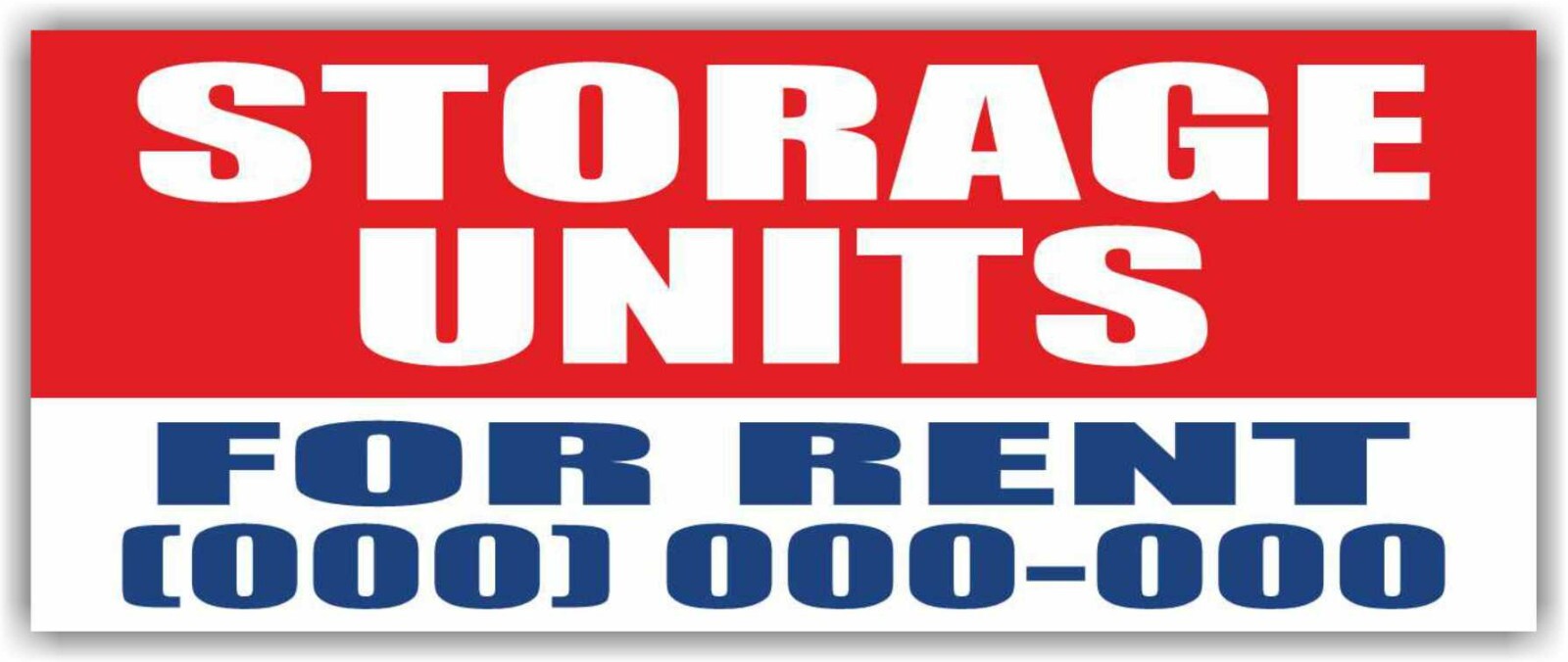 STORAGE UNITS FOR RENT Advertising Banner Vinyl Mesh Sign Realtor Custom Phone
