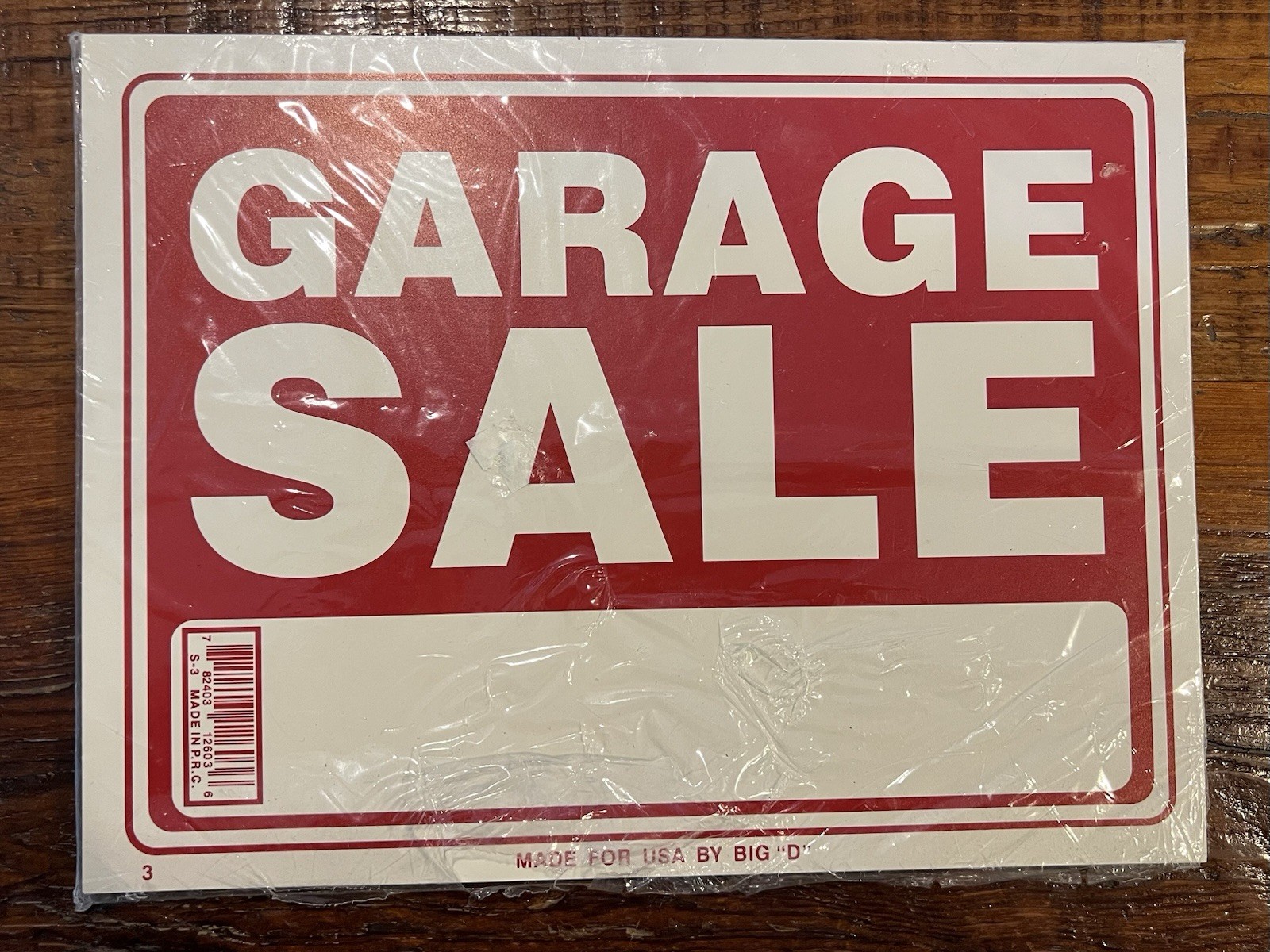 24 Pack 9&Prime; x 12&Prime; inch Garage Sale SIGN Plastic