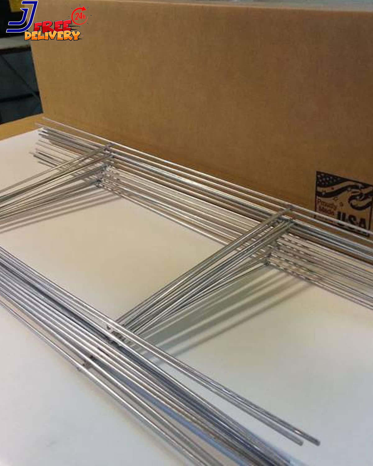 Yard Sign Stakes Metal 18 » X 7 » H Frame Wire Stakes for Yard Signs 20 Pack