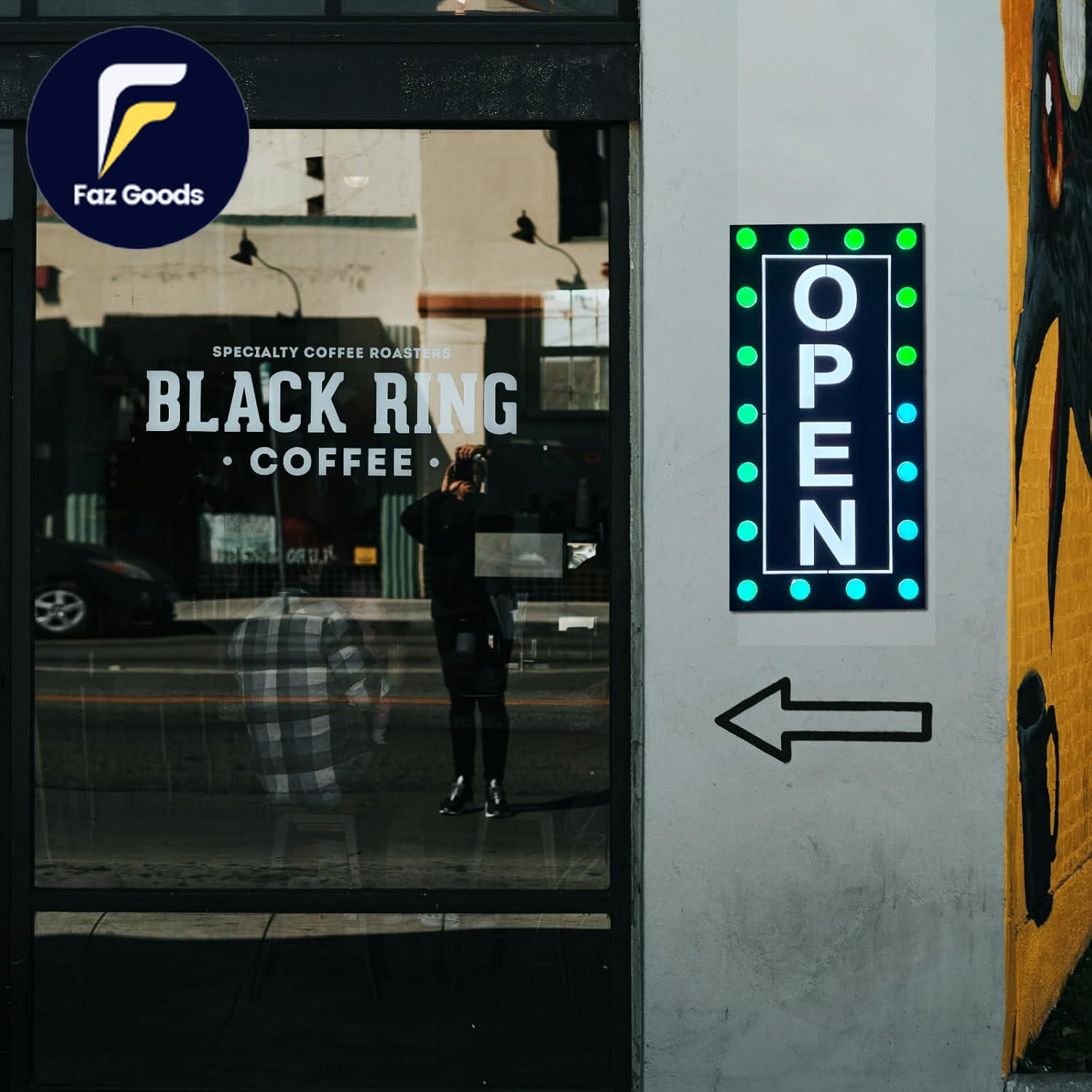 Outdoor Waterproof LED Open Sign for Business Ultra Bright Lighted Open Sign