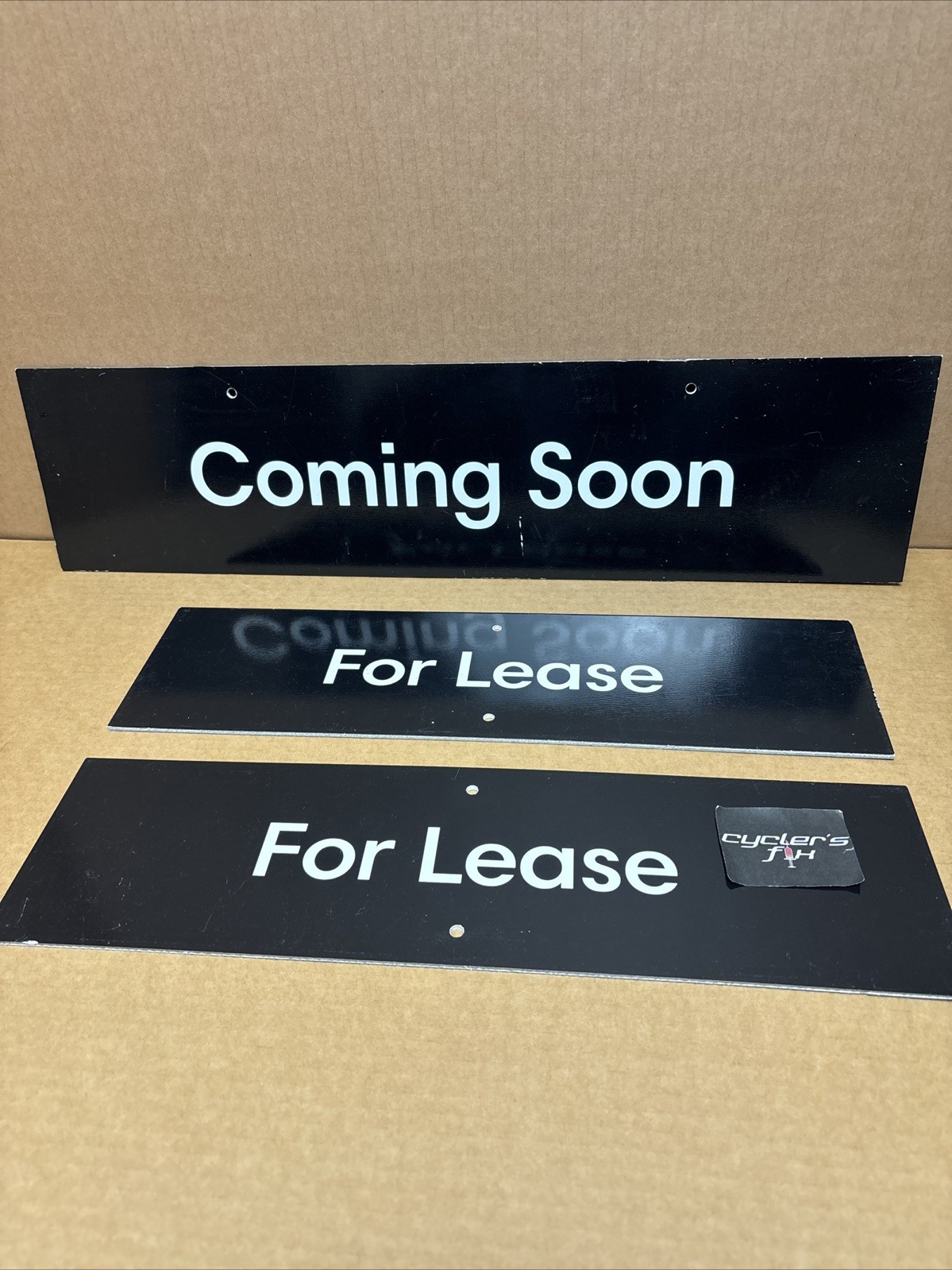 Lot (3) Mix “Coming Soon” & “For Lease” Real Estate Property Banner Signs Agent