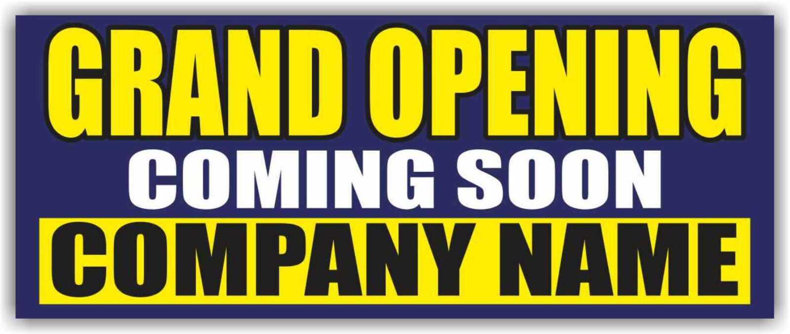 GRAND OPENING Advertising Banner Vinyl Mesh Sign COMING SOON COMPANY NAME open