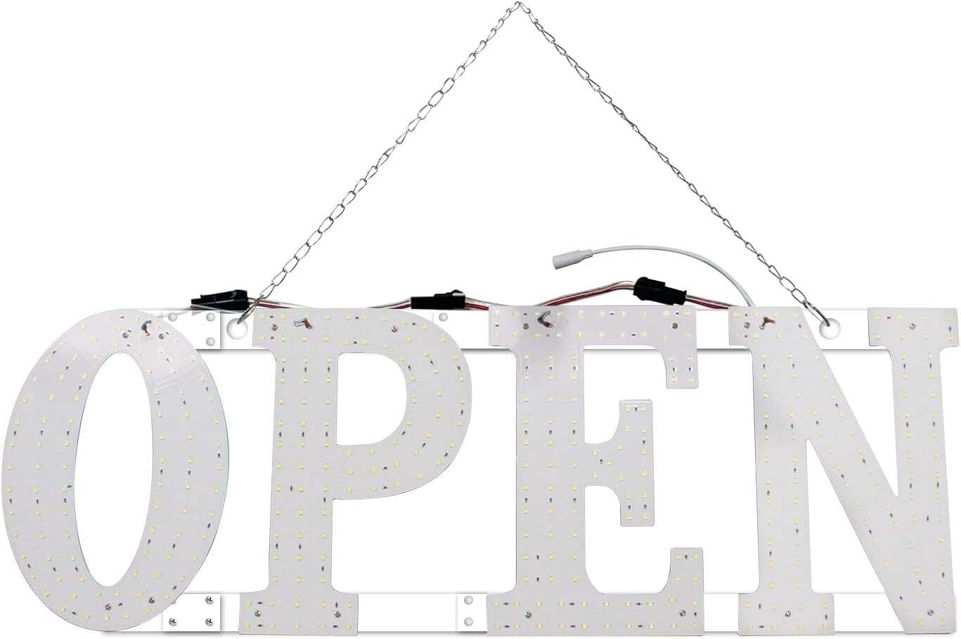 40&Prime;x14&Prime; Extra Large LED Open Signs for Business, Unique Design Super Bright Open