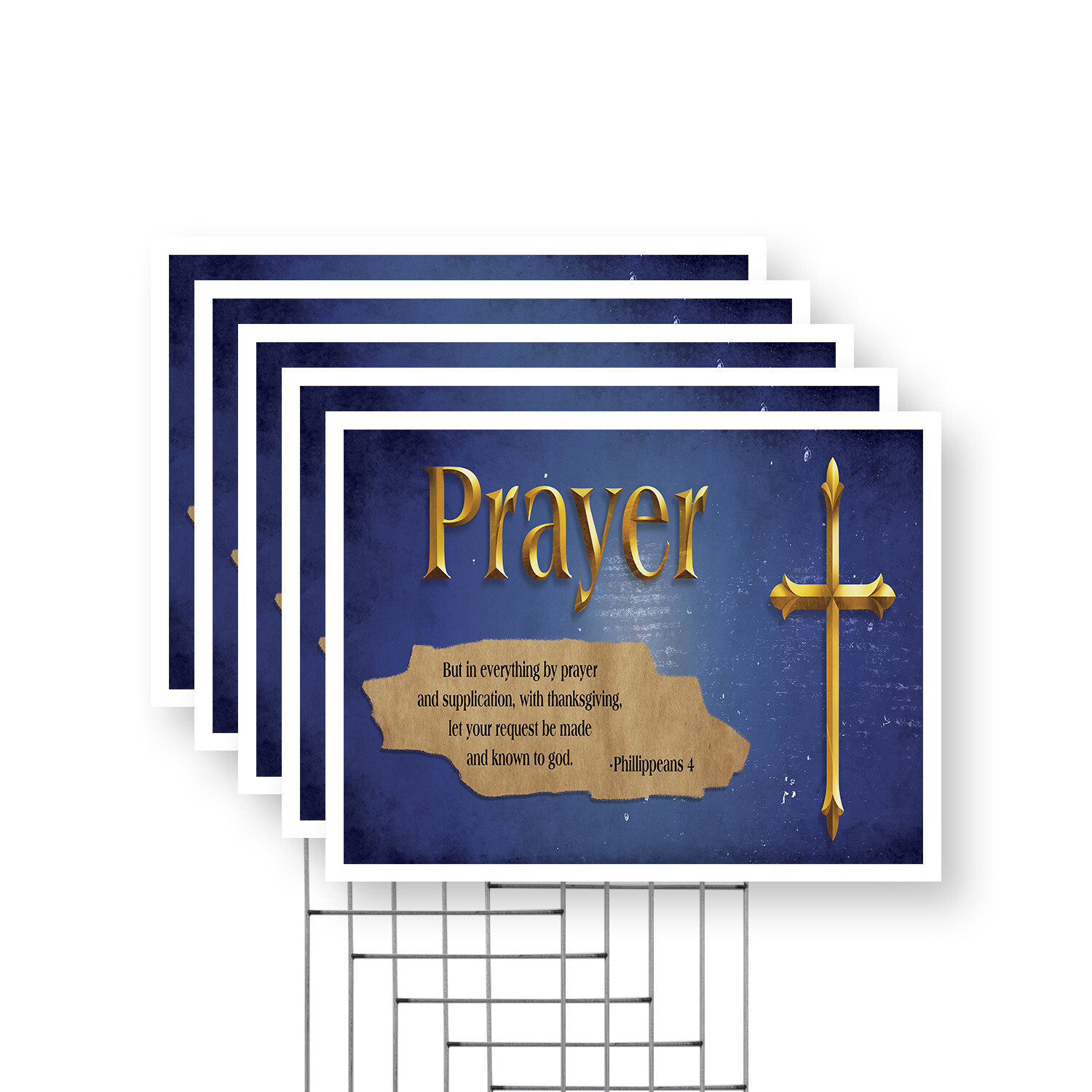 Jesus Prayer Yard Sign Religious Inspiration, Daily Faith, Durable Material