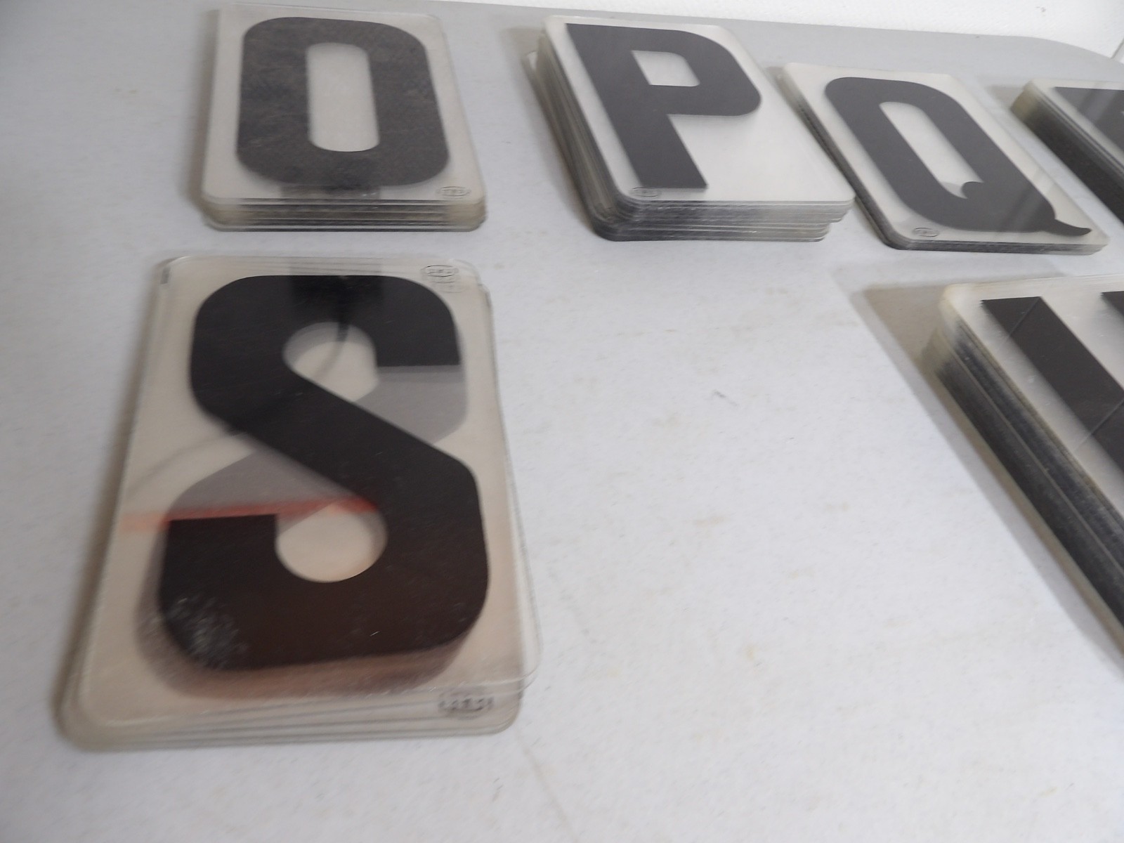 Large Lot of 6&Prime; Tall Marquee Sign Hard Plastic Letters ( Cal Brand )