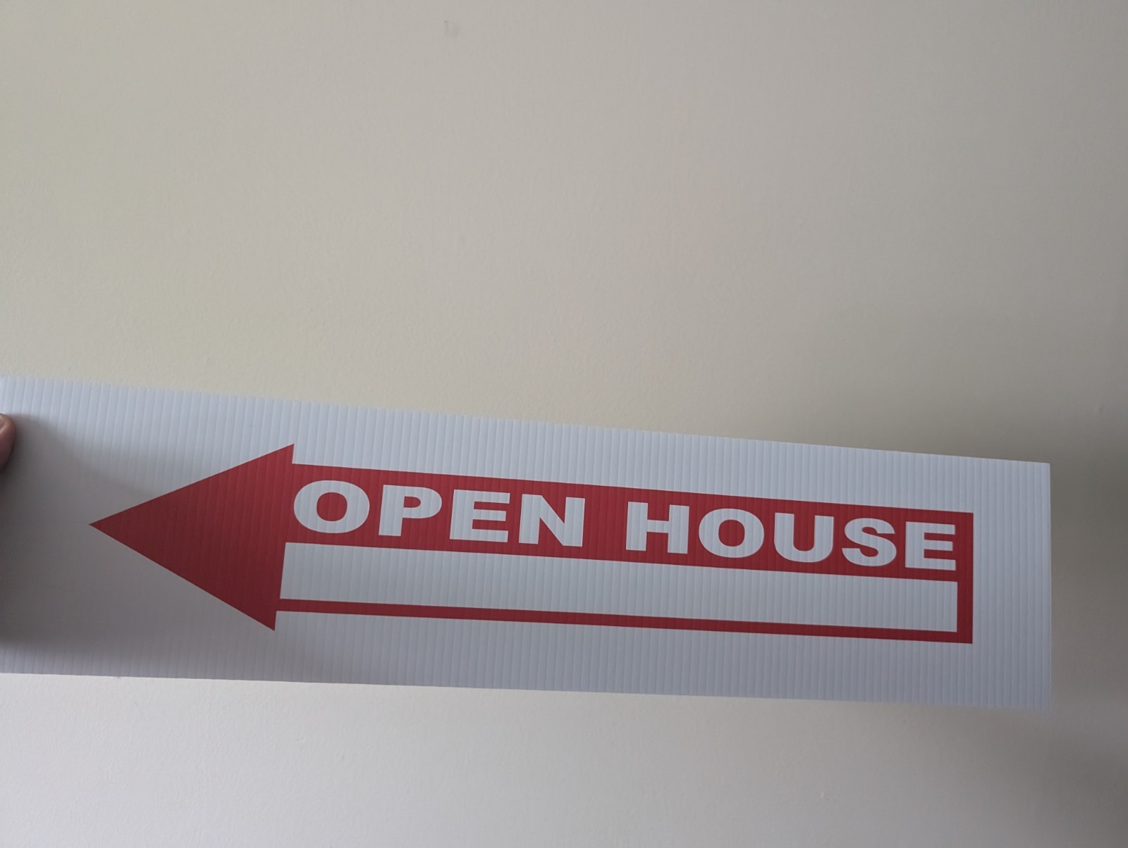 Lot of 18 Real Estate Yard Sign Panels: For Sale/Coming Soon/Open House Arrow